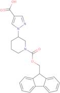 1-(1-{[(9H-Fluoren-9-yl)methoxy]carbonyl}piperidin-3-yl)-1H-pyrazole-4-carboxylic acid