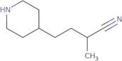 2-Methyl-4-(piperidin-4-yl)butanenitrile