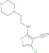 3-Chloro-5-[(2-morpholinoethyl)amino]-4-isothiazolecarbonitrile