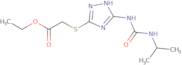 Ethyl 2-[(3-{[(isopropylamino)carbonyl]amino}-1H-1,2,4-triazol-5-yl)sulfanyl]acetate