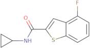 N-Cyclopropyl-4-fluoro-1-benzothiophene-2-carboxamide