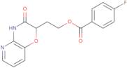 2-(3-Oxo-3,4-dihydro-2H-pyrido[3,2-b][1,4]oxazin-2-yl)ethyl 4-fluorobenzenecarboxylate