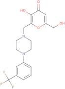 3-Hydroxy-6-(hydroxymethyl)-2-({4-[3-(trifluoromethyl)phenyl]piperazino}methyl)-4H-pyran-4-one