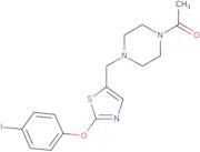 1-(4-{[2-(4-Iodophenoxy)-1,3-thiazol-5-yl]methyl}piperazino)-1-ethanone