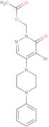 [5-Bromo-6-oxo-4-(4-phenylpiperazino)-1(6H)-pyridazinyl]methyl acetate