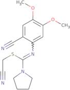 Cyanomethyl N-(2-cyano-4,5-dimethoxyphenyl)-1-pyrrolidinecarbimidothioate