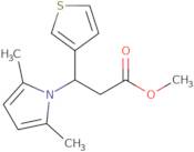 Methyl 3-(2,5-dimethyl-1H-pyrrol-1-yl)-3-(thiophen-3-yl)propanoate