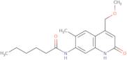 N-[4-(Methoxymethyl)-6-methyl-2-oxo-1,2-dihydro-7-quinolinyl]hexanamide