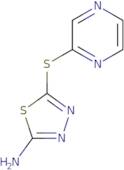 5-(2-Pyrazinylsulfanyl)-1,3,4-thiadiazol-2-ylamine
