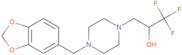 3-[4-(1,3-Benzodioxol-5-ylmethyl)piperazino]-1,1,1-trifluoro-2-propanol