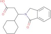 3-Cyclohexyl-3-(1-oxo-2,3-dihydro-1H-isoindol-2-yl)propanoic acid