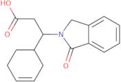 3-(Cyclohex-3-en-1-yl)-3-(1-oxo-2,3-dihydro-1H-isoindol-2-yl)propanoic acid