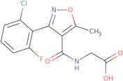 2-({[3-(2-Chloro-6-fluorophenyl)-5-methyl-4-isoxazolyl]carbonyl}amino)acetic acid