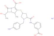 (4R,5S,6S)-3-[[(3S,5S)-1-[(4-Aminophenyl)methyl]-5-[[(3-carboxyphenyl)amino]carbonyl]-3-pyrrolidinyl]thio]-6-[(1R)-1-hydroxyethyl]-4 -methyl-7-oxo-1-azabicyclo[3.2.0]hept-2-ene-2-carboxylic acid sodium salt