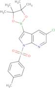 5-Chloro-1-[(4-methylbenzene)sulfonyl]-3-(tetramethyl-1,3,2-dioxaborolan-2-yl)-1H-pyrrolo[2,3-b]py…