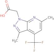 2-[3,6-Dimethyl-4-(trifluoromethyl)pyrazolo[3,4-b]pyridin-1-yl]acetic acid