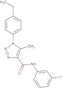 1-(4-Ethylphenyl)-N-(3-fluorophenyl)-5-methyl-1H-1,2,3-triazole-4-carboxamide