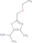 1-[2-(Ethoxymethyl)-4-methyl-1,3-thiazol-5-yl]ethan-1-amine