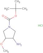 tert-Butyl trans-3-amino-4-methoxy-1-pyrrolidinecarboxylate hydrochloride