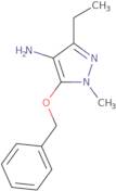 3-Ethyl-1-methyl-5-phenylmethoxypyrazol-4-amine