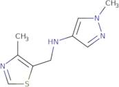 1-Methyl-N-[(4-methyl-1,3-thiazol-5-yl)methyl]pyrazol-4-amine