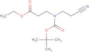 Ethyl 3-((tert-butoxycarbonyl)(2-cyanoethyl)amino)propanoate