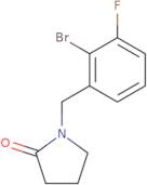 1-[(2-Bromo-3-fluorophenyl)methyl]pyrrolidin-2-one