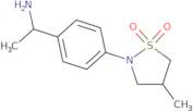 2-[4-(1-Aminoethyl)phenyl]-4-methyl-1λ6,2-thiazolidine-1,1-dione