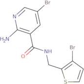 2-Amino-5-bromo-N-[(3-bromothiophen-2-yl)methyl]pyridine-3-carboxamide