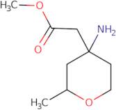 Methyl 2-(4-amino-2-methyloxan-4-yl)acetate