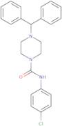 (4-(diphenylmethyl)piperazinyl)-N-(4-chlorophenyl)formamide