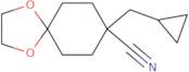 8-(cyclopropylmethyl)-1,4-dioxaspiro[4.5]decane-8-carbonitrile
