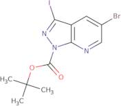 tert-Butyl 5-bromo-3-iodo-1H-pyrazolo[3,4-b]pyridine-1-carboxylate