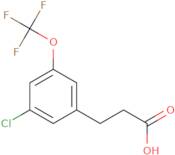 3-[3-Chloro-5-(trifluoromethoxy)phenyl]propionic acid