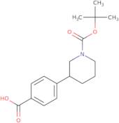 4-{1-[(tert-Butoxy)carbonyl]piperidin-3-yl}benzoic acid