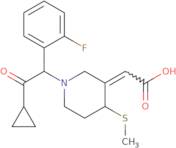 2-[1-[2-Cyclopropyl-1-(2-fluorophenyl)-2-oxoethyl]-4-(methylthio)-3-piperidinylidene]acetic acid