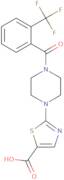 2-(4-(2-(Trifluoromethyl)benzoyl)piperazin-1-yl)thiazole-5-carboxylic acid