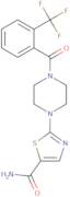2-(4-(2-(Trifluoromethyl)benzoyl)piperazin-1-yl)thiazole-5-carboxamide