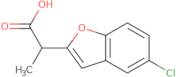 2-(5-Chloro-1-benzofuran-2-yl)propanoic acid