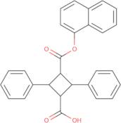 (1β,2R,3α,4R)-2,4-Diphenyl-1,3-cyclobutanedicarboxylic acid 1-(1-naphthalenyl)ester