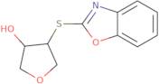 (3R,4R)-4-(1,3-Benzoxazol-2-ylsulfanyl)oxolan-3-ol