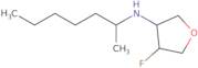 (3R,4S)-4-Fluoro-N-(heptan-2-yl)oxolan-3-amine