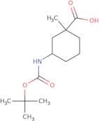 -3tert-butoxycarbonyl)amino)-1-methylcyclohexanecarboxylic acid