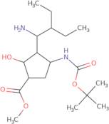 (1S,2S,3S,4R)-Methyl 3-((R)-1-amino-2-ethylbutyl)-4-((tert-butoxycarbonyl)amino)-2-hydroxycyclopentanecarboxylate