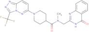 N-Methyl-N-[(4-oxo-3,4-dihydroquinazolin-2-yl)methyl]-1-[3-(trifluoromethyl)-[1,2,4]triazolo[4,3-b…