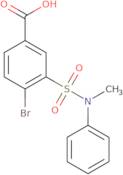 4-Bromo-3-[methyl(phenyl)sulfamoyl]benzoic acid