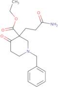 Ethyl 1-benzyl-3-(2-carbamoylethyl)-4-oxopiperidine-3-carboxylate