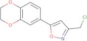 3-(Chloromethyl)-5-(2,3-dihydro-1,4-benzodioxin-6-yl)-1,2-oxazole