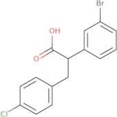 2-(3-Bromophenyl)-3-(4-chlorophenyl)propanoic acid