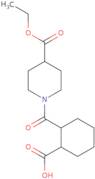 2-{[4-(Ethoxycarbonyl)-1-piperidinyl]-carbonyl}cyclohexanecarboxylic acid